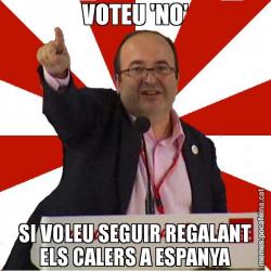 VOTEU 'NO' SI VOLEU SEGUIR REGALANT ELS CALERS A ESPANYA