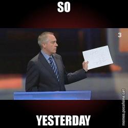 SO YESTERDAY