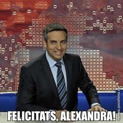 FELICITATS, ALEXANDRA!