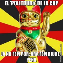 EL 'POLITBURó' DE LA CUP JA NO FEM POR; ARA FEM RIURE I PENA