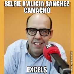 SELFIE D'ALICIA SANCHEZ CAMACHO EXCELS
