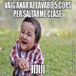 VAIG ANAR AL LAVABO 5 COPS PER SALTARME CLASE  JIJIJI