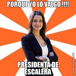 PORQUE YO LO VALGO !!!! PRESIDENTA DE ESCALERA