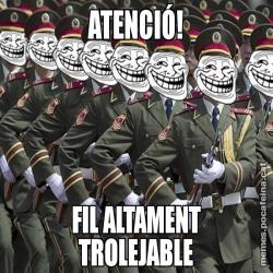 ATENCIÓ! FIL ALTAMENT TROLEJABLE