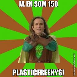 JA EN SOM 150 PLASTICFREEKYS!