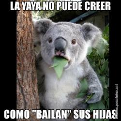 LA YAYA NO PUEDE CREER COMO "BAILAN" SUS HIJAS