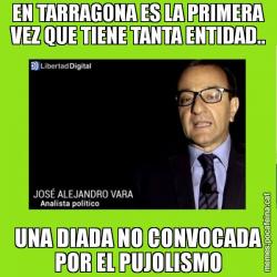 EN TARRAGONA ES LA PRIMERA VEZ QUE TIENE TANTA ENTIDAD.. UNA DIADA NO CONVOCADA POR EL PUJOLISMO