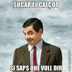 SUCAR EL CALÇOT SI SAPS QUE VULL DIR