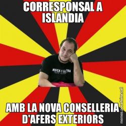 CORRESPONSAL A ISLANDIA AMB LA NOVA CONSELLERIA D'AFERS EXTERIORS