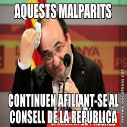 AQUESTS MALPARITS CONTINUEN AFILIANT-SE AL CONSELL DE LA REPÚBLICA