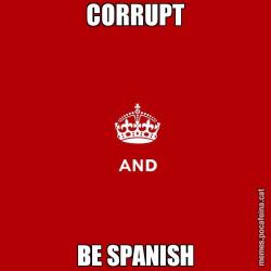 CORRUPT BE SPANISH