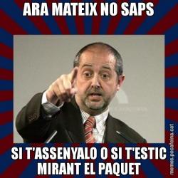 ARA MATEIX NO SAPS SI T'ASSENYALO O SI T'ESTIC MIRANT EL PAQUET