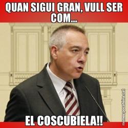 QUAN SIGUI GRAN, VULL SER COM... EL COSCUBIELA!!