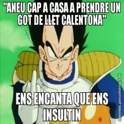 "ANEU CAP A CASA A PRENDRE UN GOT DE LLET CALENTONA" ENS ENCANTA QUE ENS INSULTIN