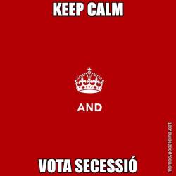 KEEP CALM VOTA SECESSIÓ
