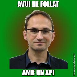 AVUI HE FOLLAT AMB UN API