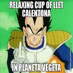 RELAXING CUP OF LLET CALENTONA IN PLANETA VEGETA