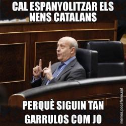 CAL ESPANYOLITZAR ELS NENS CATALANS PERQUÈ SIGUIN TAN GARRULOS COM JO