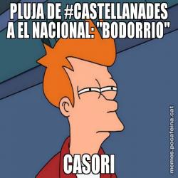 PLUJA DE #CASTELLANADES A EL NACIONAL: "BODORRIO" CASORI