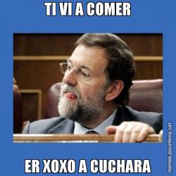 TI VI A COMER ER XOXO A CUCHARA