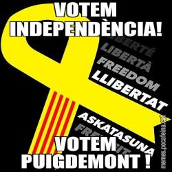 VOTEM INDEPENDÈNCIA! VOTEM PUIGDEMONT !