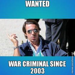 WANTED WAR CRIMINAL SINCE 2003