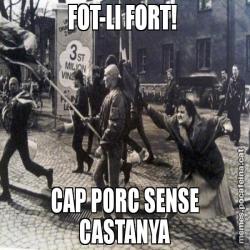 FOT-LI FORT!  CAP PORC SENSE CASTANYA