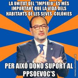 LA UNITAT DEL "IMPERIO" ÉS MÉS IMPORTANT QUE LA VIDA DELS HABITANTS DE LES SEVES  COLÒNIES PER AIXÒ DONO SUPORT AL PPSOEVOC'S