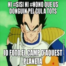 NI #SISI NI #NONO QUE US DONGUIN PEL CUL A TOTS JO FOTO EL CAMP D'AQUEST PLANETA