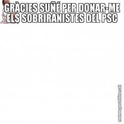 GRÀCIES SUÑÉ PER DONAR-ME ELS SOBRIRANISTES DEL PSC