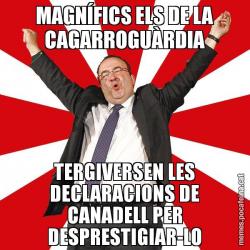 MAGNÍFICS ELS DE LA CAGARROGUÀRDIA TERGIVERSEN LES DECLARACIONS DE CANADELL PER DESPRESTIGIAR-LO