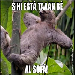S'HI ESTÀ TAAAN BÉ AL SOFÀ!