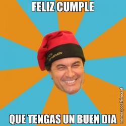FELIZ CUMPLE QUE TENGAS UN BUEN DIA