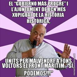 EL “GOBIERNO MÁS PROGRE” I L’AJUNTAMENT DE BCN MÉS XUPIGUAI DE LA HISTÒRIA HISTÒRICA, UNITS PER MALVENDRE A FONS VOLTORS EL FRONT MARÍTIM. “SÍ, PODEMOS!!!”