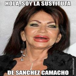 HOLA, SOY LA SUSTITUTA DE SANCHEZ CAMACHO