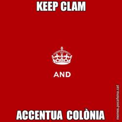 KEEP CLAM ACCENTUA  COLÒNIA
