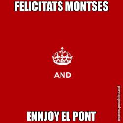 FELICITATS MONTSES ENNJOY EL PONT