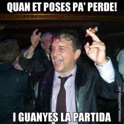 QUAN ET POSES PA' PERDE! I GUANYES LA PARTIDA