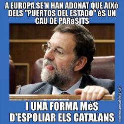 A EUROPA SE'N HAN ADONAT QUE AIXò DELS "PUERTOS DEL ESTADO" éS UN CAU DE PARàSITS I UNA FORMA MéS D'ESPOLIAR ELS CATALANS