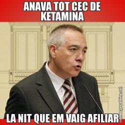 ANAVA TOT CEC DE KETAMINA LA NIT QUE EM VAIG AFILIAR