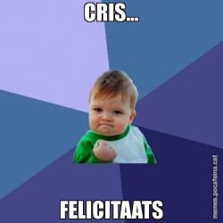 CRIS... FELICITAATS