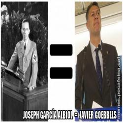 JOSEPH GARCÍA ALBIOL  =  JAVIER GOEBBELS