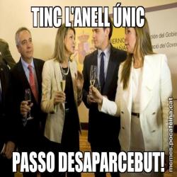 TINC L'ANELL ÚNIC PASSO DESAPARCEBUT!