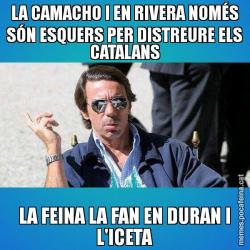 LA CAMACHO I EN RIVERA NOMÉS SÓN ESQUERS PER DISTREURE ELS CATALANS LA FEINA LA FAN EN DURAN I L'ICETA