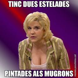 TINC DUES ESTELADES PINTADES ALS MUGRONS
