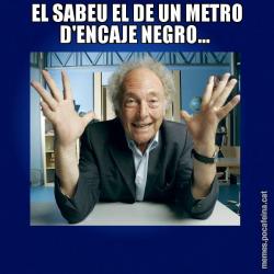 EL SABEU EL DE UN METRO D'ENCAJE NEGRO...