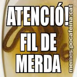 ATENCIÓ! FIL DE MERDA