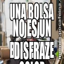 UNA BOLSA DE LA BASURA DE COLOR NO ES UN DISFRAZ