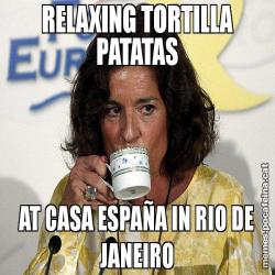 RELAXING TORTILLA PATATAS AT CASA ESPAÑA IN RIO DE JANEIRO