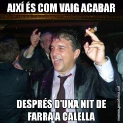AIXÍ ÉS COM VAIG ACABAR DESPRÉS D'UNA NIT DE FARRA A CALELLA